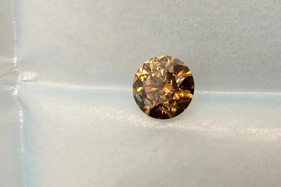 A finished gem from a Gahcho Kué rough diamond. Photo: NIDC