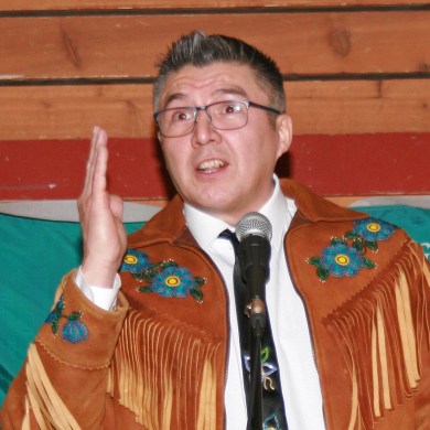 Frederick Blake Jr in January 2025. Photo: Gwichya Gwich'in Council