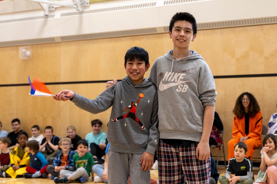 Ezra Miguel Rudolla and Liam Samagaysay-Walsh. Ollie Williams/Cabin Radio