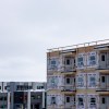 An apartment complex under construction in Yellowknife in March 2025. Ollie Williams/Cabin Radio