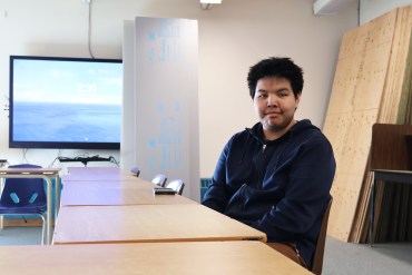 Dakota Moosenose is eligible to vote for the first time in a federal election. Claire McFarlane/Cabin Radio