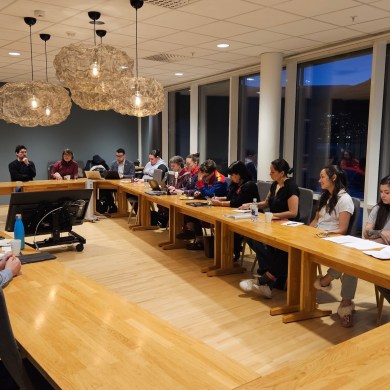Gwich'in participants at an Arctic Council meeting in January 2025. Photo: Gwich'in Council International