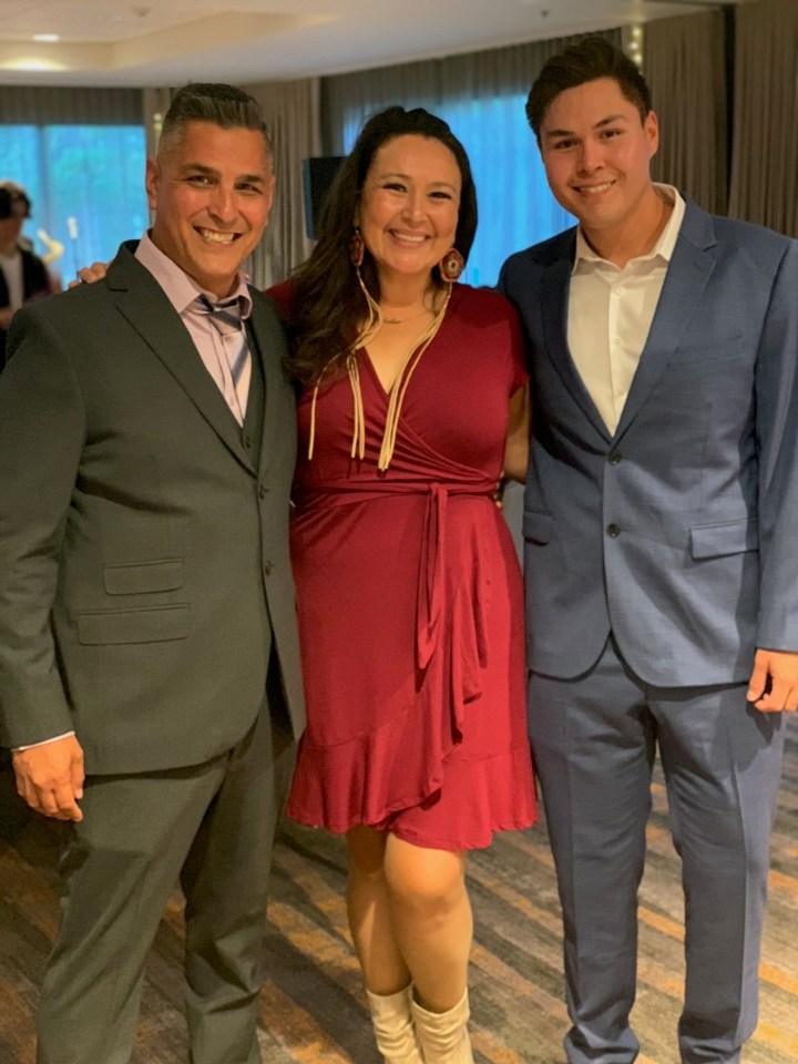 Leela Gilday and Darrel Mack with son Brandon. Photo: Submitted