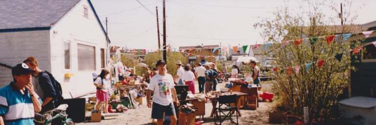 People at a past Back Bay Bazaar peruse tables in a photo posted by organizers to Facebook.