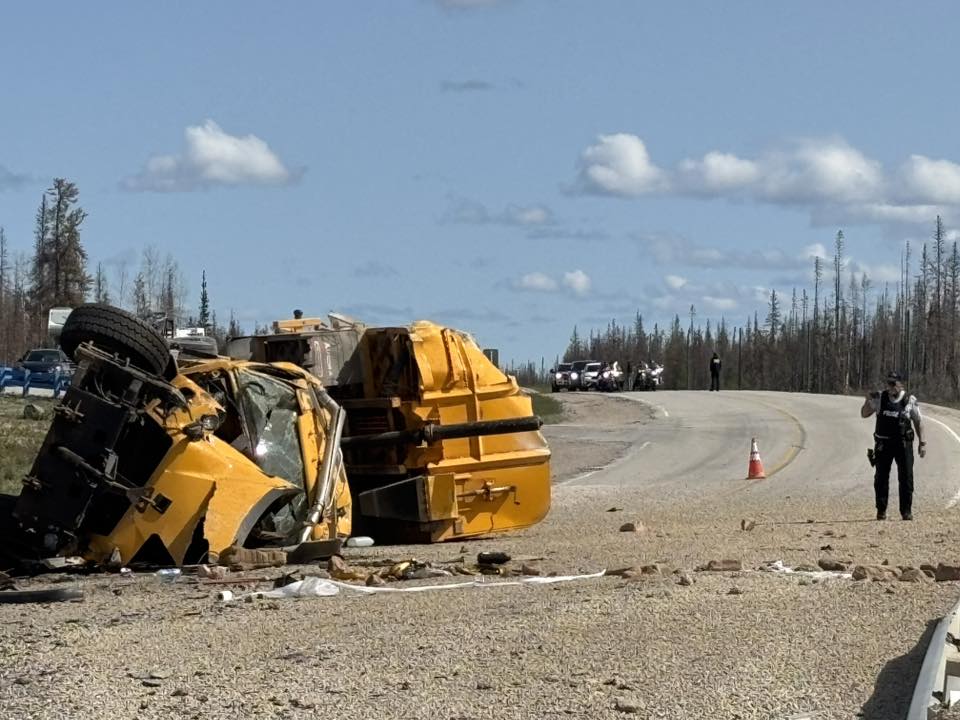The incident caused delays but the road remained passable. Photo: Trisha Caffet
