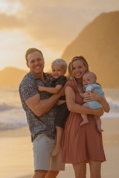 A family photos of Tom, George, Julia, and baby Eli. Photo: Submitted