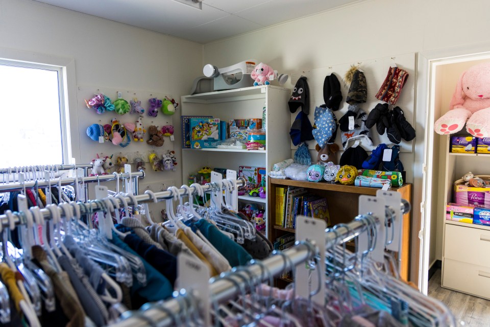A section for children's items. Ollie Williams/Cabin Radio