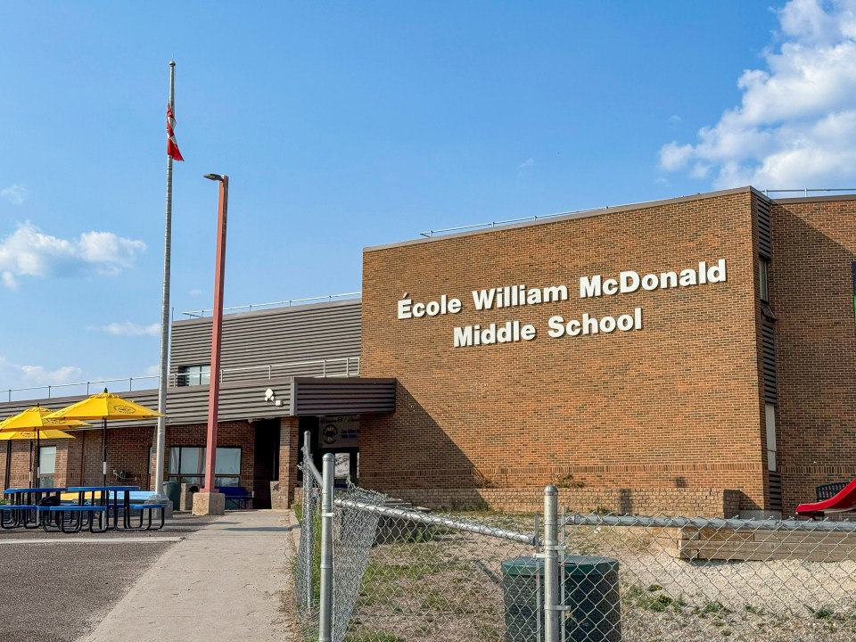 William McDonald School in June 2025. Ollie Williams/Cabin Radio