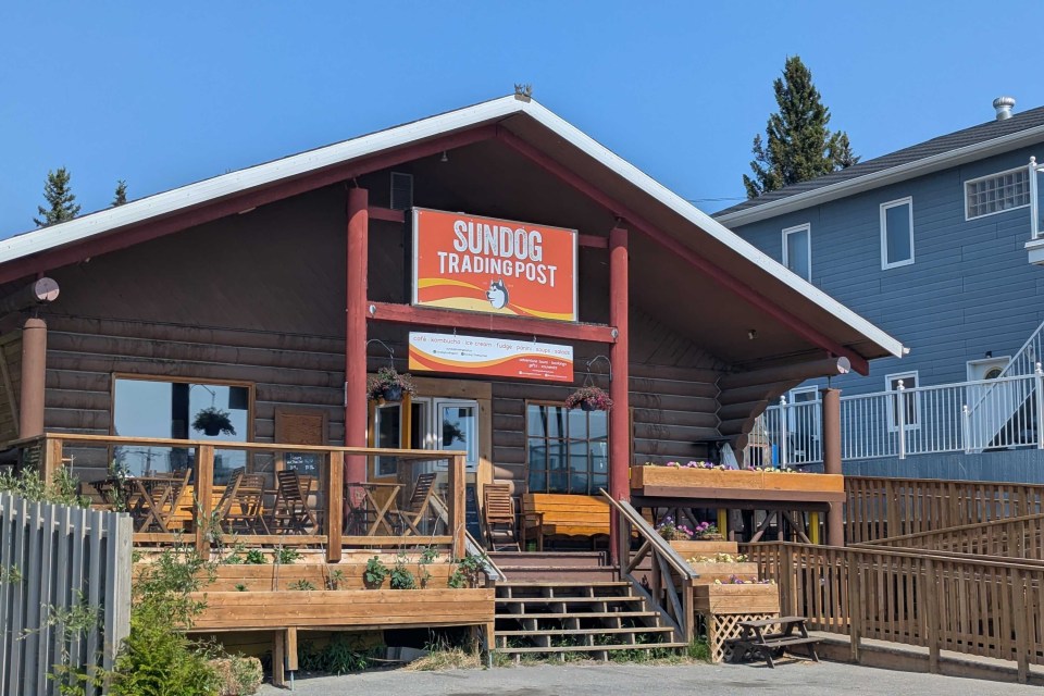 Sundog Trading Post on the afternoon of June 27, 2025. Sarah Pruys/Cabin Radio