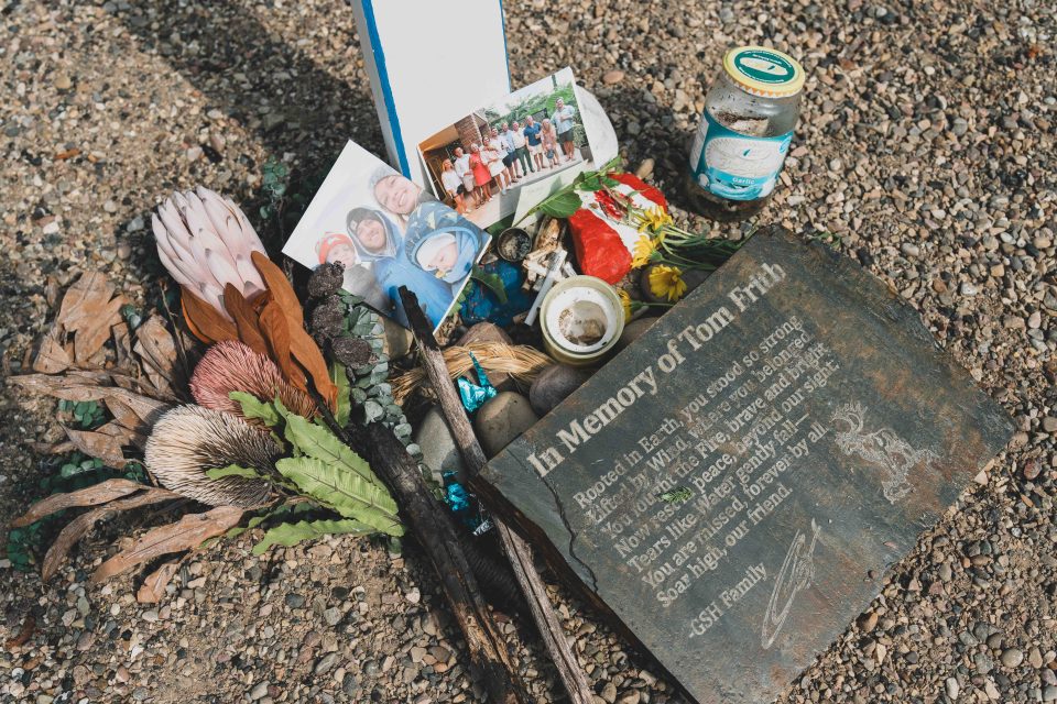 Tom Frith's memorial in Food Good Hope. Sarah Pruys/Cabin Radio