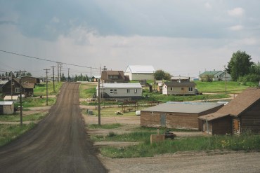 A file photo of Fort Good Hope in June 2025. Sarah Pruys/Cabin Radio