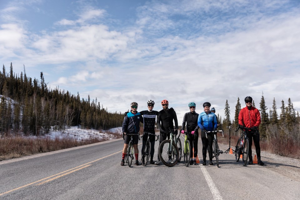 From left: Adam Clinton, Thomsen D'Hont, Jacob Shank, Neve Mahon, Leah McShane and Aaron Cotterill. Thorsten Gohl/Cycling NWT