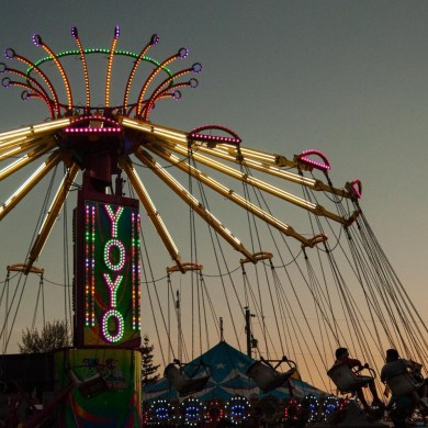 A Wild Rose Shows image of a fair in Watson Lake, Yukon.