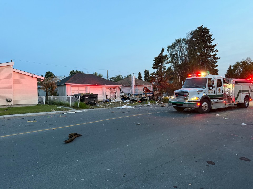 Wreckage at the scene. Ollie Williams/Cabin Radio