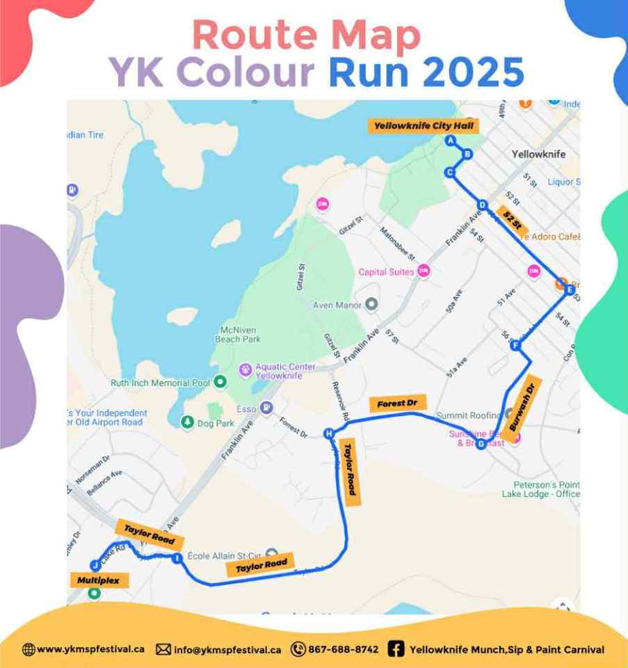 YK Colour Run route map - YK SMP Organization