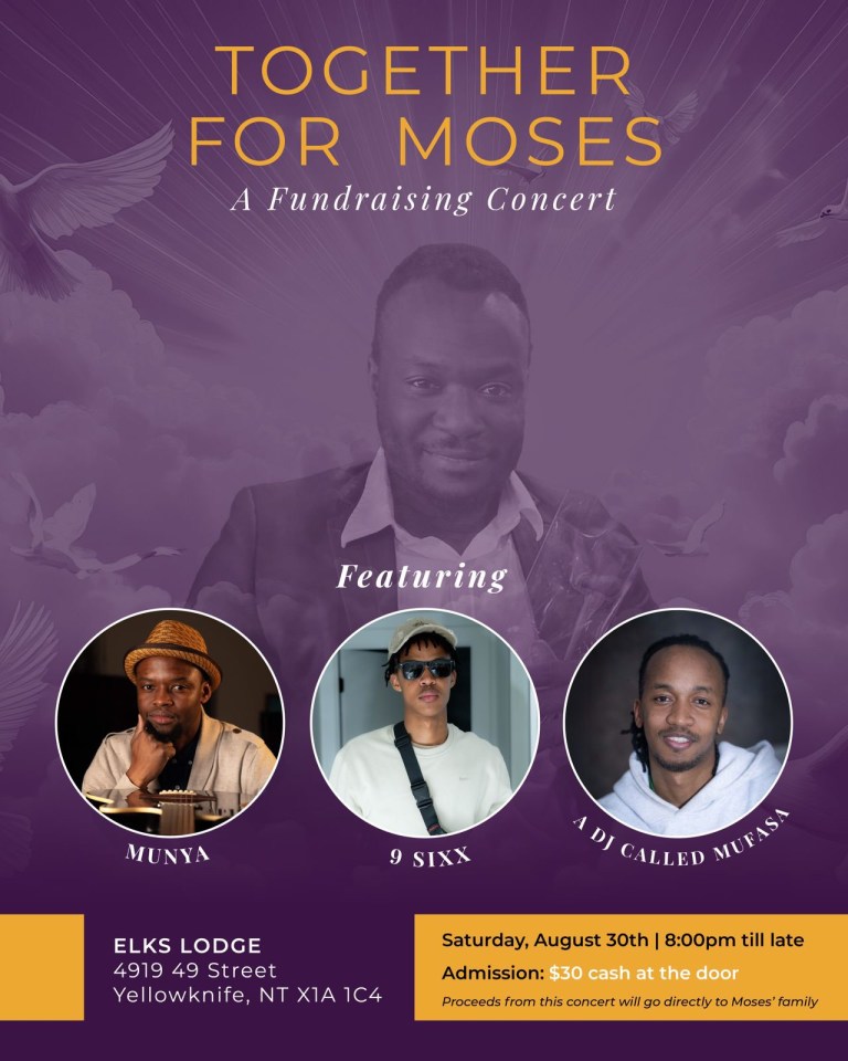 A poster for Saturday's concert.