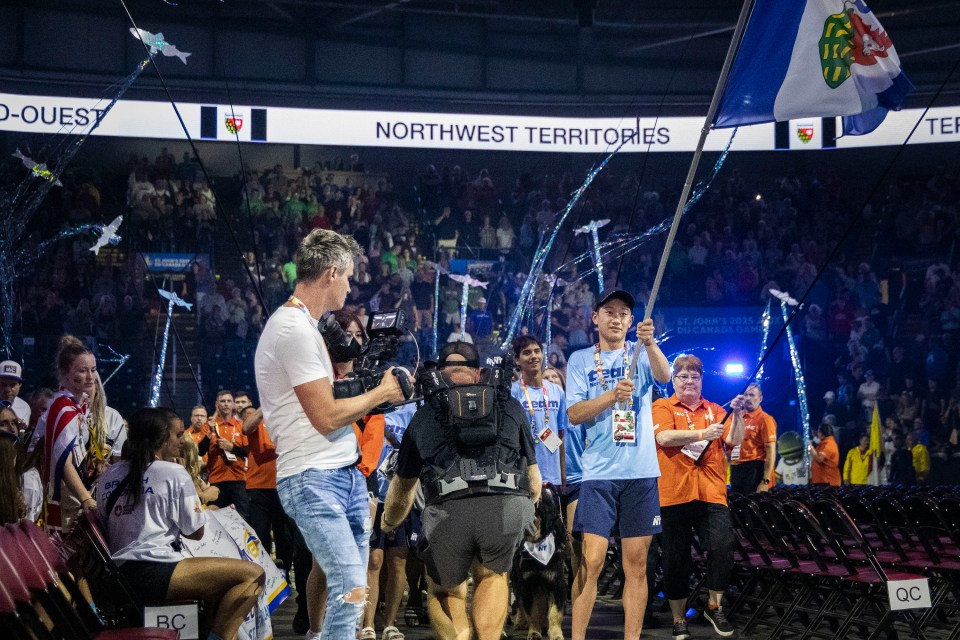 Athletes at the 2025 Canada Games opening ceremony. Ollie Williams/Team NT