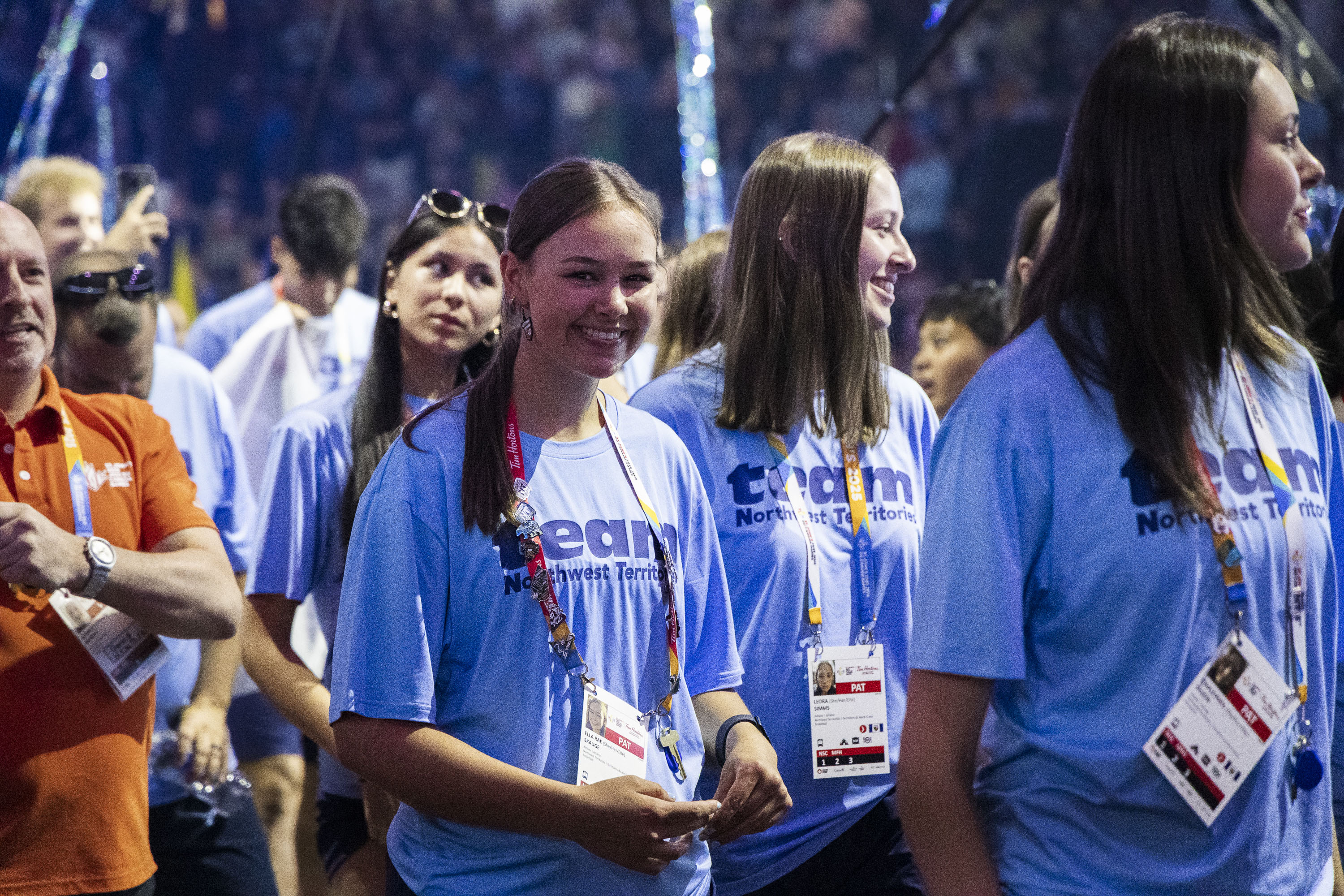 Athletes at the 2025 Canada Games opening ceremony. Ollie Williams/Team NT