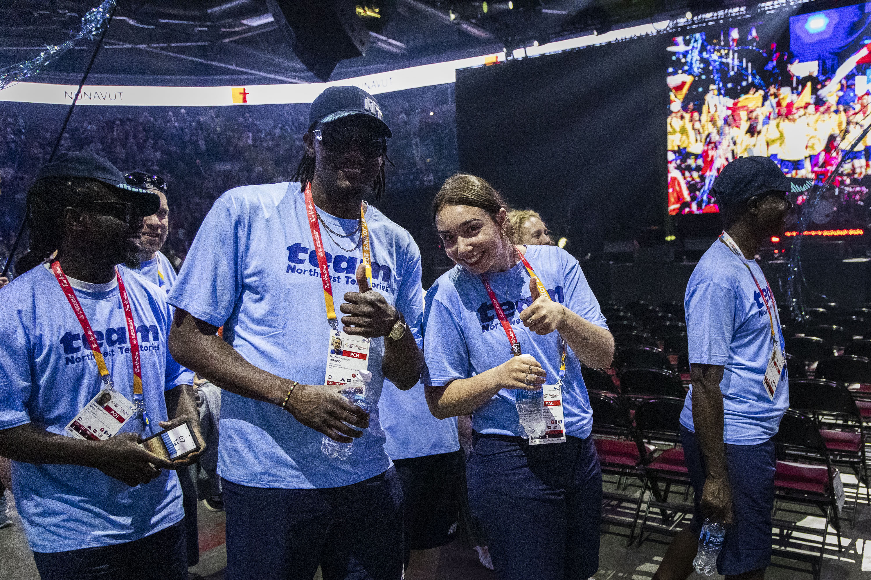 Coaches at the 2025 Canada Games opening ceremony. Ollie Williams/Team NT
