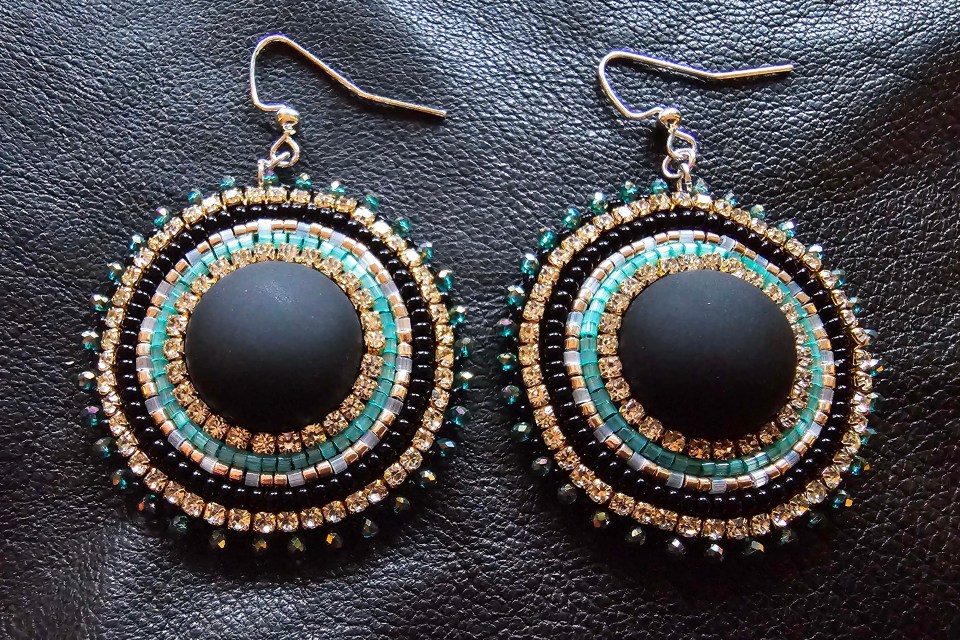 A pair of earrings by Angela Dalby. Photo: Submitted