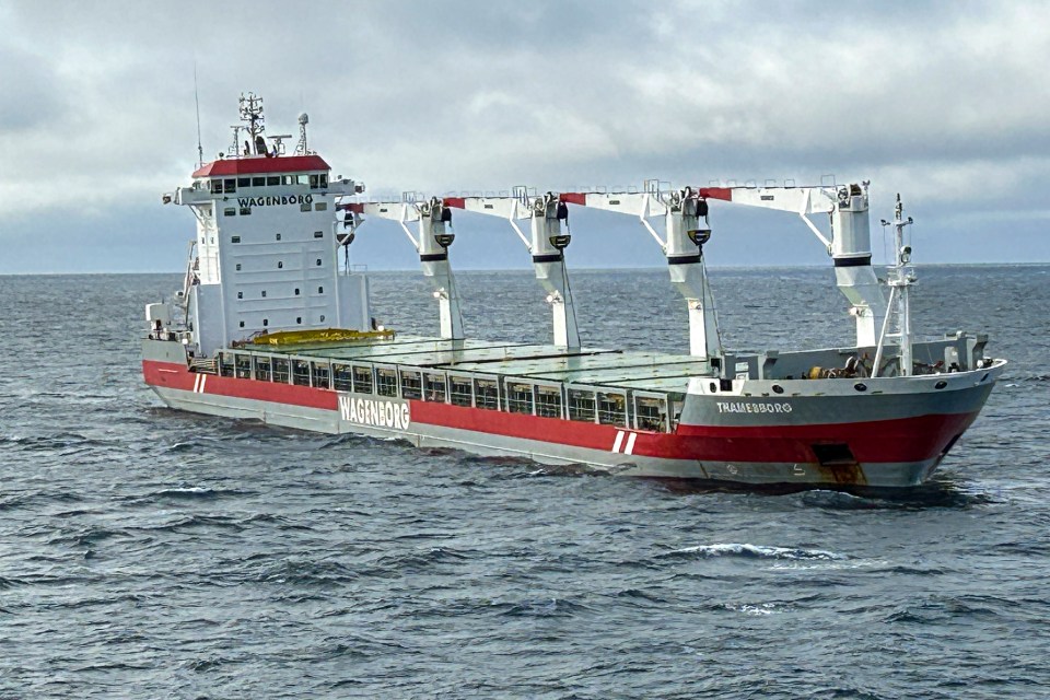 The Thamesborg in the Franklin Strait. Photo: Canadian Coast Guard