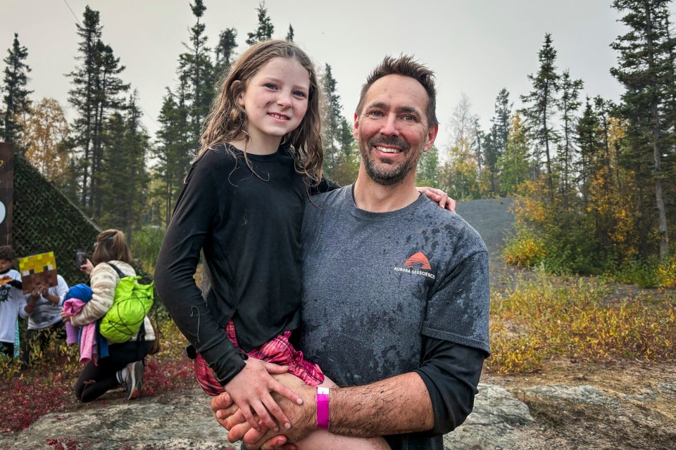 Corey Segboer, right, recommends Crocs. Jasmine Nasogaluak/Cabin Radio