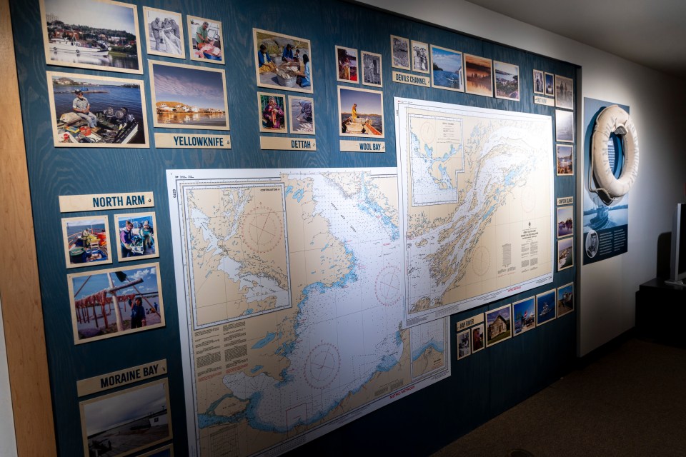 A map forms part of the exhibit. Ollie Williams/Cabin Radio