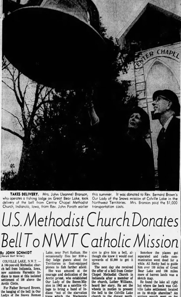 A page from the Calgary Herald in August 1967.
