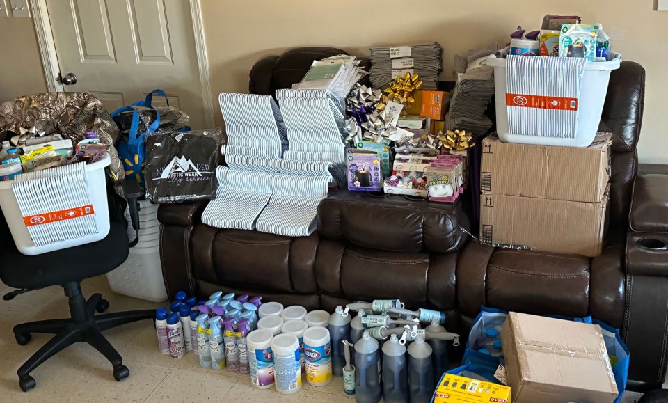 Supplies purchased for Joely Gauthier's project. Photo: Small Economy Works