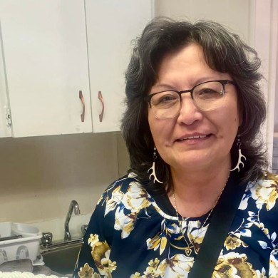 Elizabeth Wright is seen in a photo published by the Teetl'it Gwich'in Band Counci in 2024.