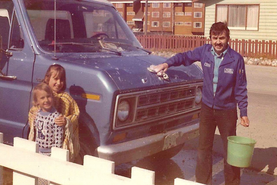 Merlyn with the Williams Electronics van and his daughters. Photo: Submitted