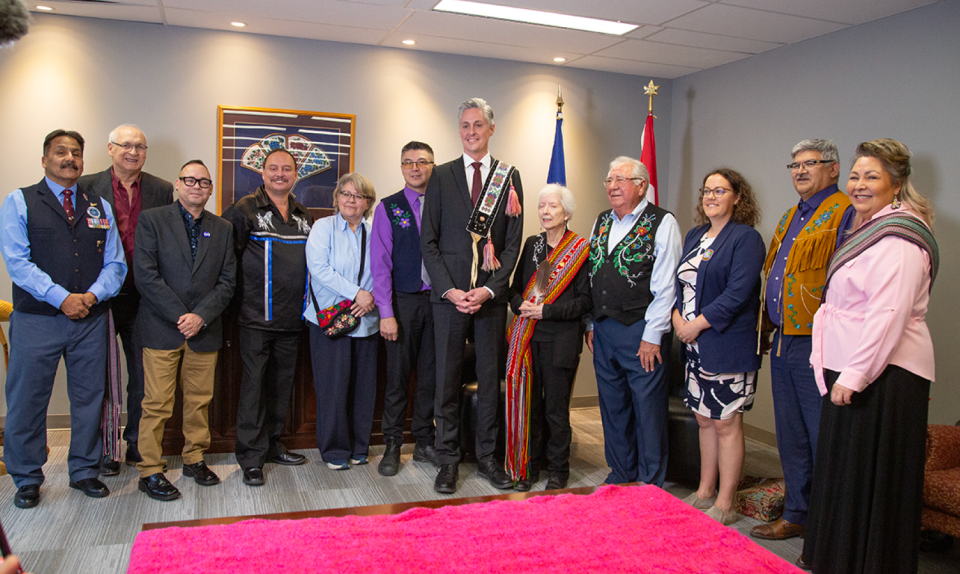 The belt's return came during an NWT Council of Leaders advocacy trip to Ottawa. Photo: GNWT