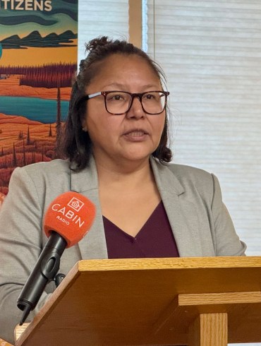 Doreen Arrowmaker. Ollie Williams/Cabin Radio