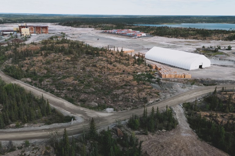 The Giant Mine site in August 2025. Sarah Pruys/Cabin Radio