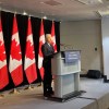 Finance minister François-Philippe Champagne speaks to reporters about the 2025 budget on November 4, 2025. Claire McFarlane/Cabin Radio