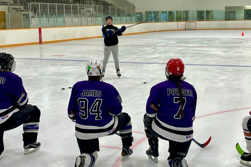 Dara Greig instructing during the camp. Photo: Submitted