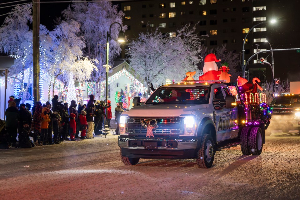 Part of Aurora Ford's parade entry. Ollie Williams/Cabin Radio