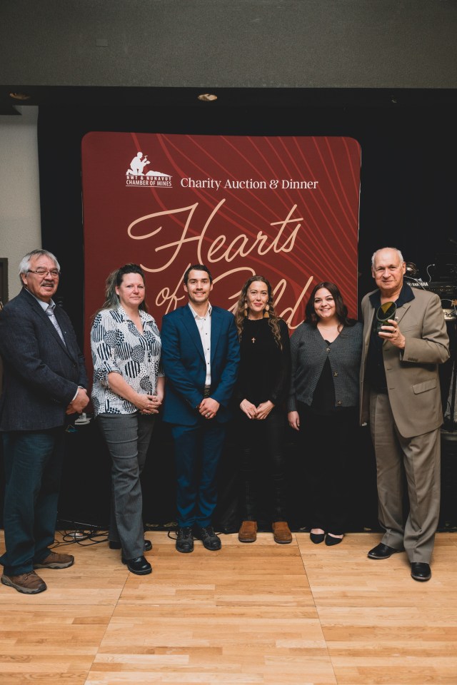 Representatives of Metcor with their award. Sarah Pruys/Hearts of Gold