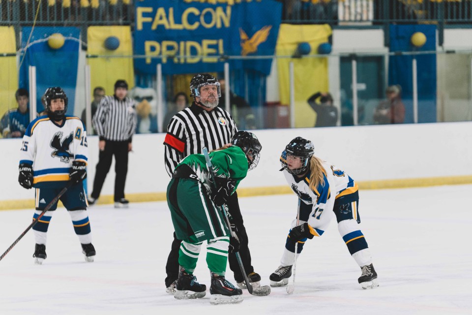 St Pats, green, and Sir John face off. Sarah Pruys/Cabin Radio