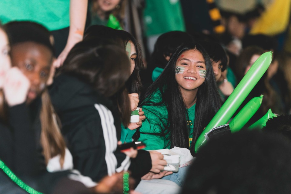 Thunder sticks were a popular noise-making choice at the games. Sarah Pruys/Cabin Radio