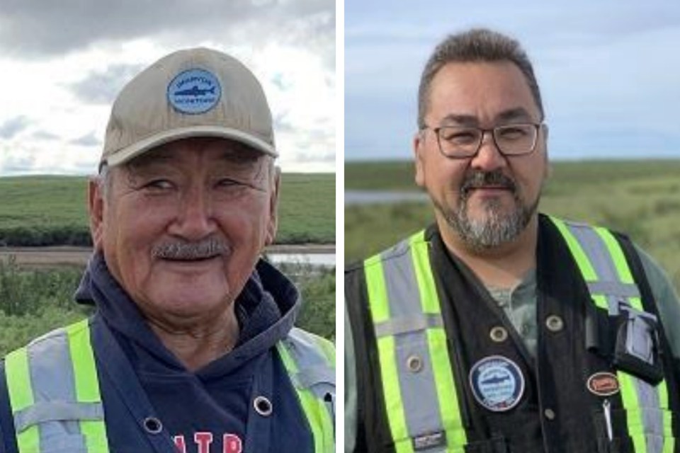 Lennie Emaghok, left, and Kevin Arey in photos supplied by The Nature of Things' documentary team.
