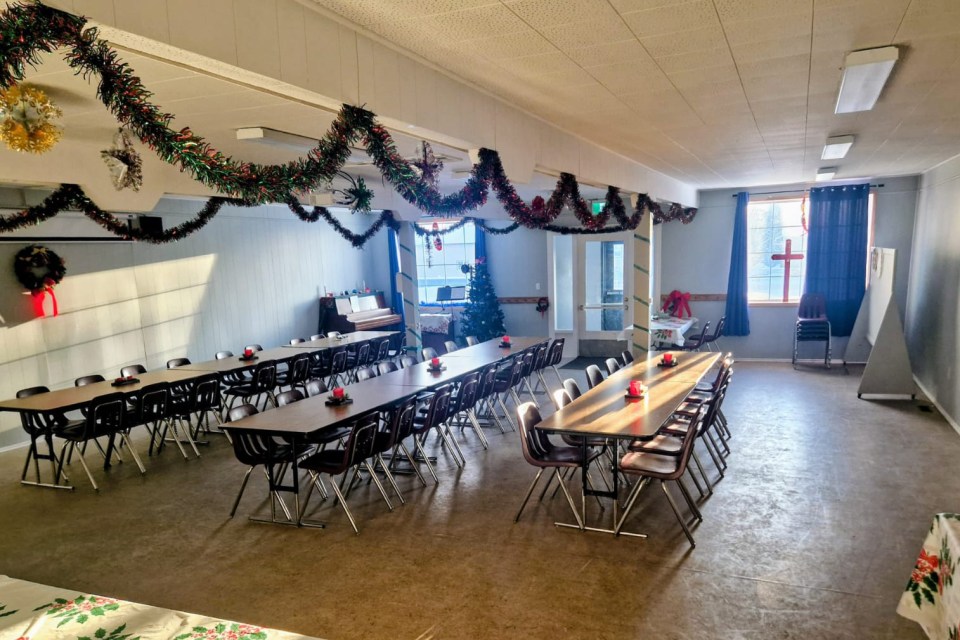St John's Anglican Church decorated for the GrandFriends event. Photo: Aaron Solberg