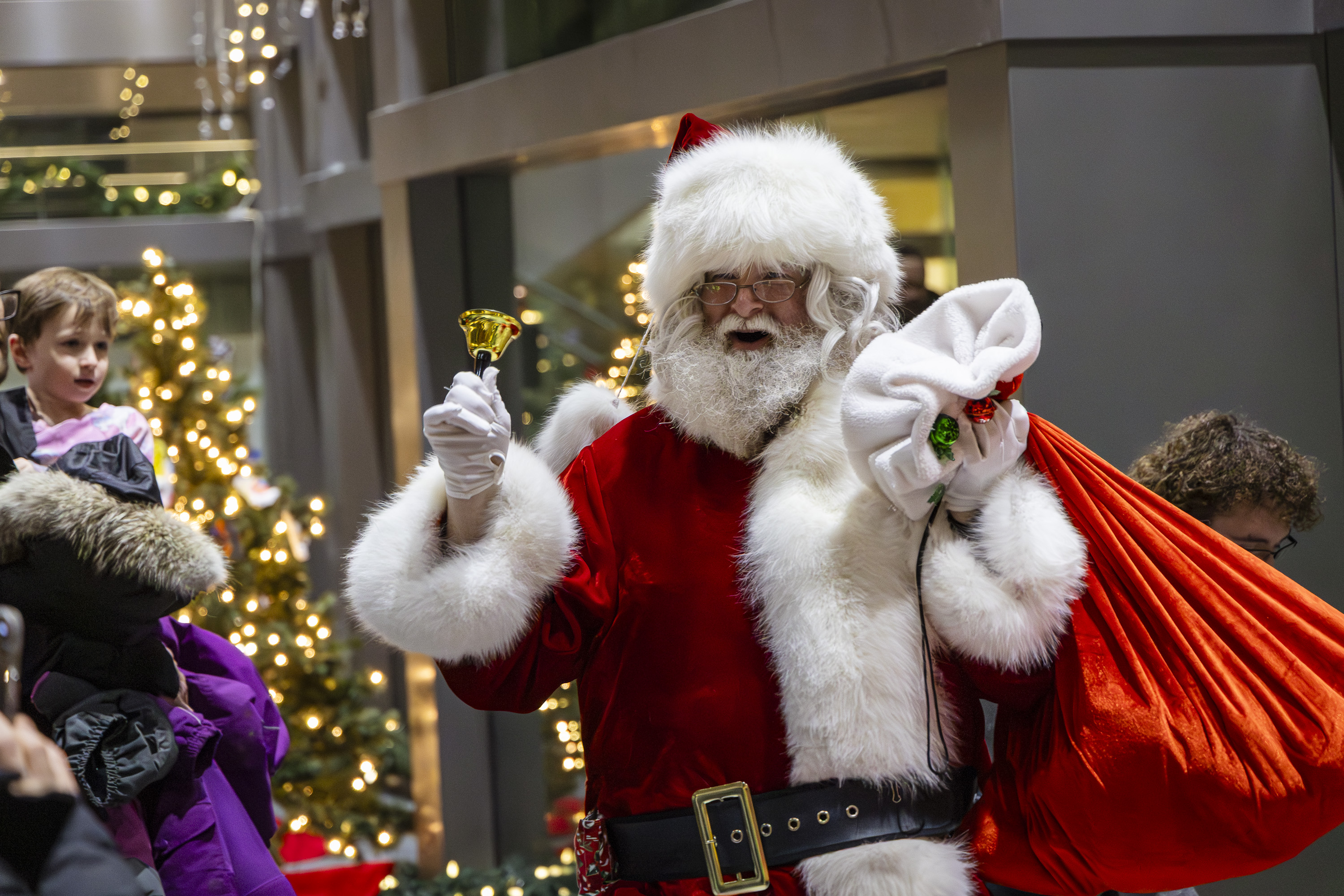 Santa makes an appearance. Ollie Williams/Cabin Radio
