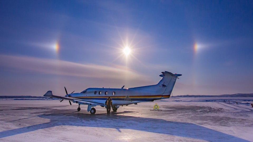 An image published by RCMP in 2021 shows a Pilatus PC-12 aircraft used in the NWT at the time.
