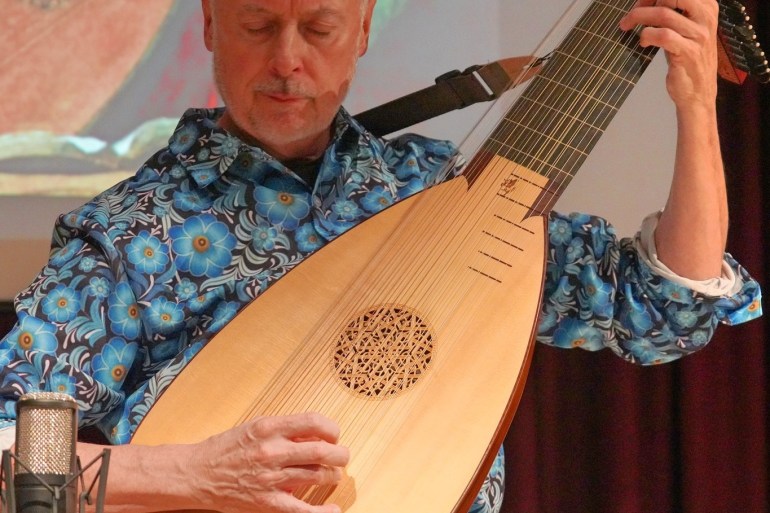 An image posted to Facebook by Yellowknife lutenist Tyler Hawkins.