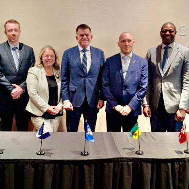 A photo of critical minerals ministers from the territories and western provinces in Vancouver, posted to Jagrup Brar's Facebook page.
