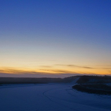Tsiigehtchic in temperatures below -45C on January 6, 2026. Photo: Lawrence Norbert