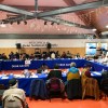 The Dene National Assembly's delegates on the morning of January 20, 2026. Cody Punter/Cabin Radio