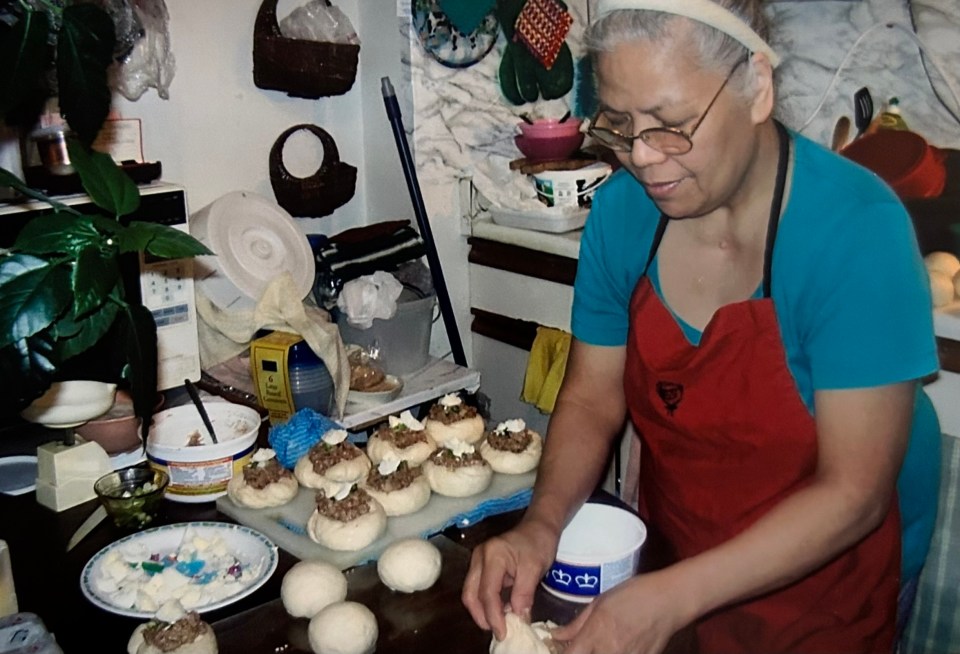 Baking an order of siopao, Filipino meat-filled steamed buns. Photo submitted by Jovi Yip