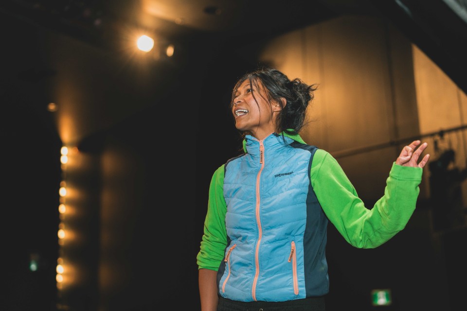 Chollada Phinitduang came from Norway to participate in a dance residency program in Yellowknife. Sarah Pruys/Cabin Radio